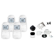 Evohome Honeywell EVO-TRV4 Pack de têtes thermostatiques