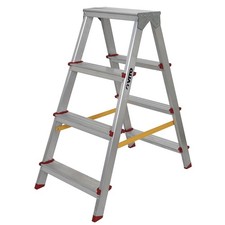 Escabeau en aluminium 2 X 4 marches Charge 150 kg Hauteur 0,90 m VITO