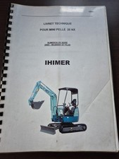 Livret Technique Pour Mini Pelle Ihimer 25NX
