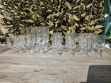 service de verres Cristallin vintage design Scandinave complet 6 pers