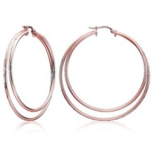 Or Rose Ton Sur Argent Double