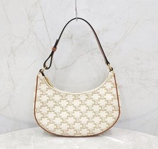 Celine Sac Trio en Toile Blanc