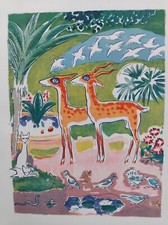 KEES VAN DONGEN GRAVURE FEMMES MATIN ONZIEME JOUR MILLE NUITS ET UNE NUIT K30