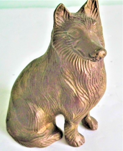 Bronze vienne chien colley - chien,