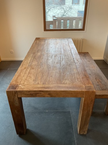 Table bois longueur m et - bois,