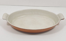 PLAT OVALE FONTE ÉMAILLÉE ORANGE LE CREUSET "N°32"