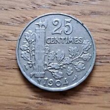 Piece De Monnaie, France, Patey, 25 Centimes,1/4 Franc 1904, Paris.