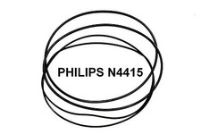 COURROIES SET PHILIPS N4415 MAGNETOPHONE A BANDE EXTRA FORT NEUF FABRIQUE N 4415