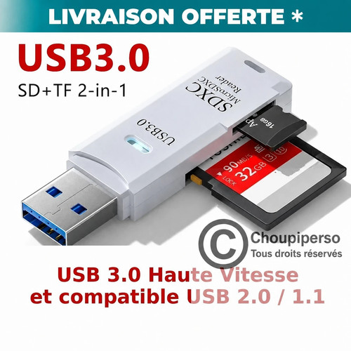 Lecteur reader adaptateur usb - reader,