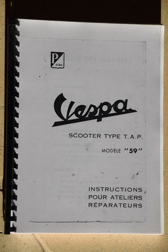 Vespa type 59 - type, t.a.p.