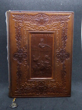 Livre ancien Missel de Sainte Jeanne D'arc n276 1909 reliure cuir BREPOLS BEUZON