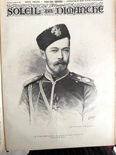 LE SOLEIL DU DIMANCHE 1891 N° 45 LE TSAR NICOLAS II - ALEXANDRE III - LE SACRE