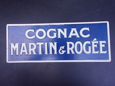 Pancarte publicitaire en carton COGNAC MARTIN & ROGEE