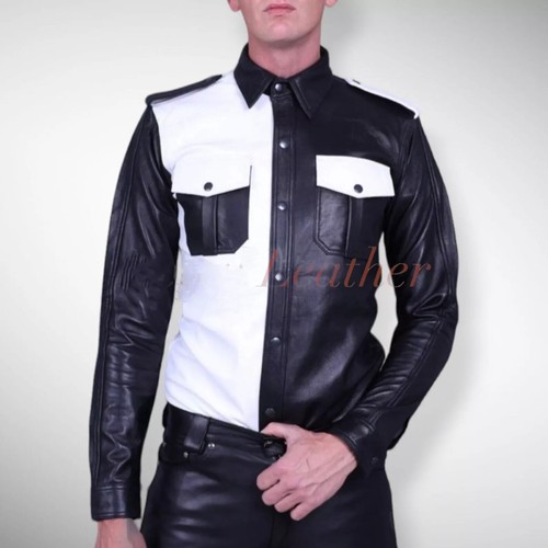 Chemise neuve cuir noir - neuve,