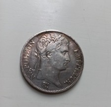 PIECE NAPOLEON EMPEREUR 5 FRANCS 1808 W TETE LAUREE CADUCEE BRENET