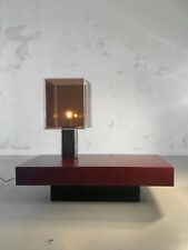 1970 JC MAHEY TABLE BASSE LAQUE POST-MODERNISTE SHABBY-CHIC Jansen Willy Rizzo