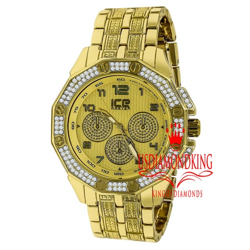 Mens yellow dial face - mens, gold