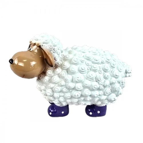 Sculpture mouton résine - mouton, blanc