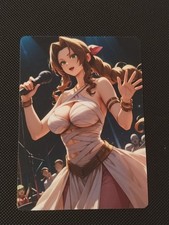 Waifu Anime Cards Custom Holo - Final Fantasy VII - Aerith Gainsborough #1