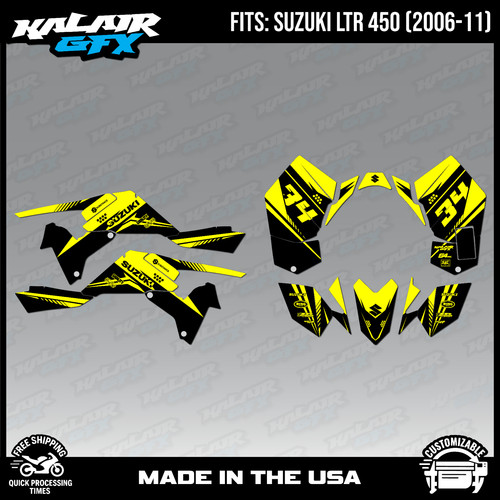 Graphics kit for suzuki - graphics, atv