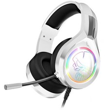 - PRO H8 | Casque Gaming Blanc Filaire RGB avec Micro | Compatible PS5 PS4 Xb...