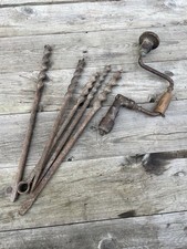 Vilebrequins Perceuses à Main Manuelle Chignoles Outil Ancien Atelier Vintage