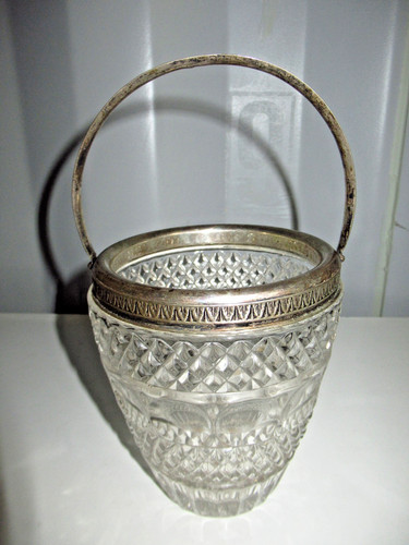 Pot glaçon vintage verre - a,