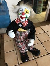 poupée ancienne porcelaine clown musical 