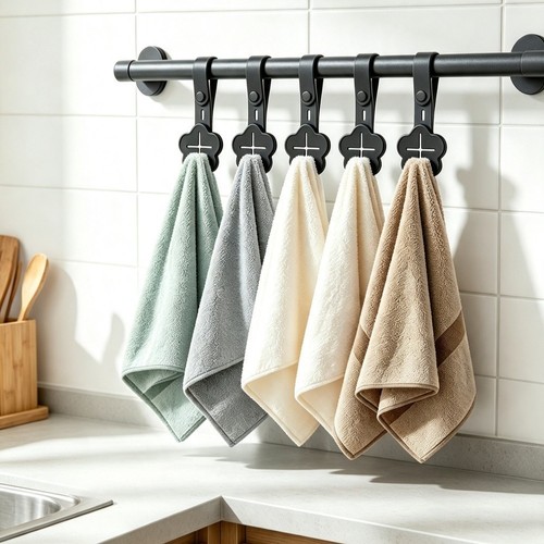 Lot porte serviettes - 6, porte-serviettes