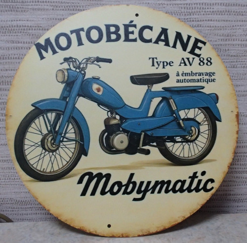 Plaque souvenir mobylette - plaque,