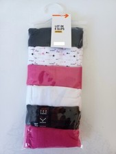 LOT DE 6 CULOTTES FILLE 100%