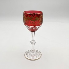 verre à vin en cristal signé