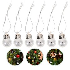  24 Pcs Christmas Decorations Festive for Tree Noël Boules Sapin Noel
