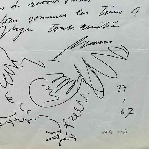 Lettre hans erni - d'hans,