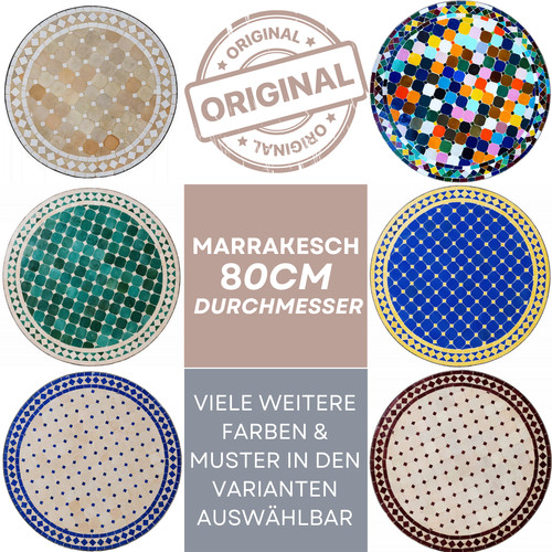 Table marocaine mosaïque - table, en