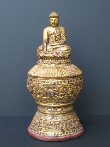Bouddha bois birmanie - bouddha, de
