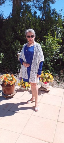 Châle mariage jasmin ivoire - mariage,
