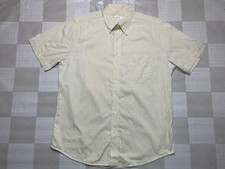 Chemise homme BALLY classique jaune boutonnée manches courtes taille 41