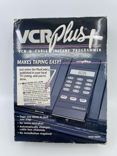 Vintage vcr plus - vcr, instant
