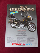 Prospectus  Moto :  HONDA GOLDWING GL 1100 DX II / SILVERWING GL 650 D II / 1983