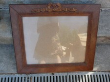 grand cadre bois avec fronton noeud