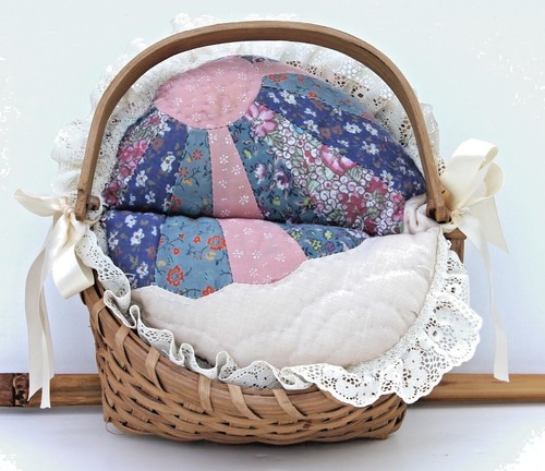 Woven basket with handle - with, &