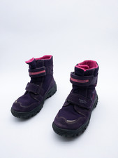 Super Fit Enfants Bottes Bottines Chaussure Fermeture Scratch Violet Gr. 34 Eu
