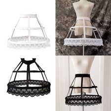 Femmes 2 cerceaux sacoche jupon jupe large ceinture sous-jupe pour mariage