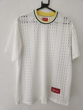 T-Shirt Supreme À Rayures Perforées SS22 Blanc M