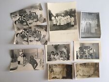 lot 8 photo portrait équipe du personnel d'hôpital table d'opération c.1950