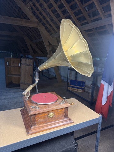 Gramophone ancien pavillon - gramophone,