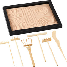 8 Pcs Mini Zen Garden Kit for