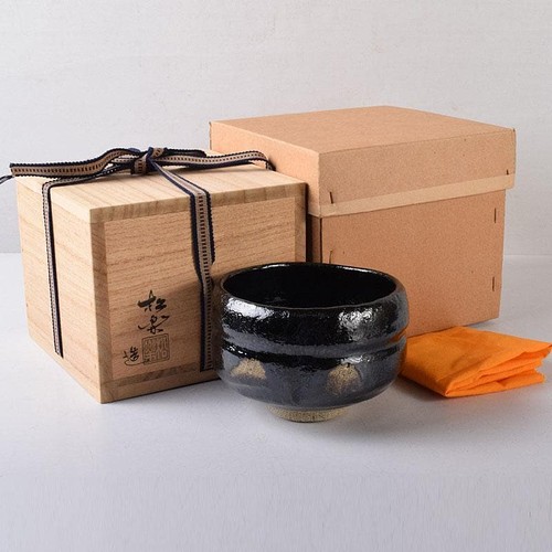 Kuro raku chawan - chawan, kissho