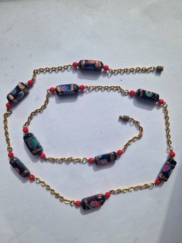 Collier sautoir ancien - collier,